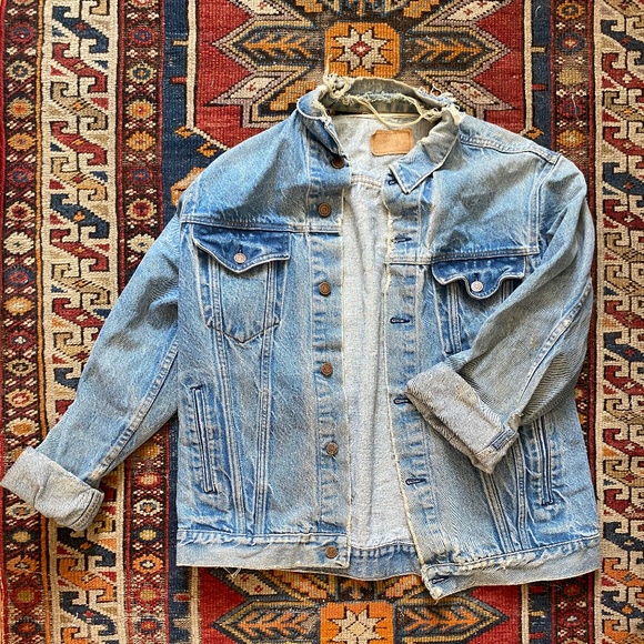 Vintage 1980s Roebucks Denim Jacket - Picture 1 of 3